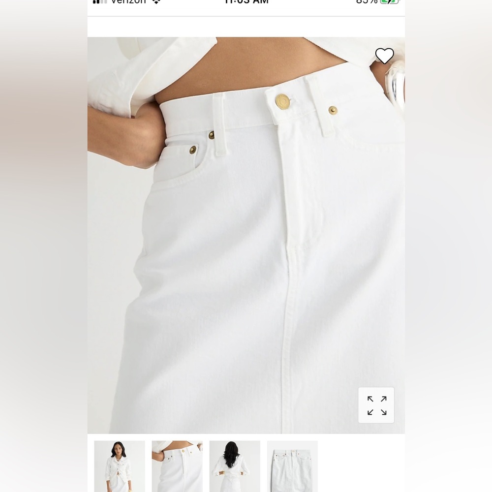 J. Crew Denim Skirt - Picture 2 of 9